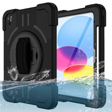 Waterproof Case for iPad A16 2025 11-in Shockproof Heavy Duty Rotate Stand Cover picture