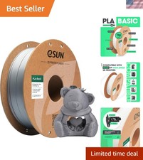 1KG Vacuum-Sealed Silver PLA Filament 1.75mm - Fast, Smooth & Durable Prints picture