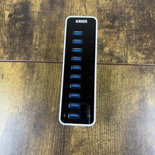 Anker USB 3.0 Data Hub SuperSpeed 10 port Built In Charging Port AH231 No Cord picture