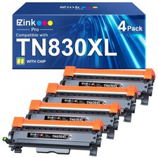 E-Z Ink Pro TN830XL Toner for Brother HL-L2460dw DCP-L2640DW HL-L2405W 4 Pack picture