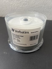 50 VERBATIM Blu-Ray 6x BD-R 25GB DataLifePlus White Inkjet Hub Printable 97339 picture