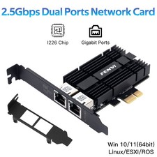 Intel I226 2.5G Dual Port PCIe Ethernet Card 2.5Gbps RJ45 NIC for Desktop PC NAS picture