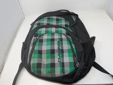 Dakine Plaid Backpack Green Black Gray School Travel Laptop Bag (86) picture