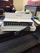 NICGIGA Waterproof 8-Port POE Switch W/Gigabit Uplink Port picture