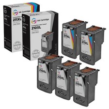 LD Canon Replacement PG-210XL & CL-211XL Set of 5 High Yield Ink Cartridges picture