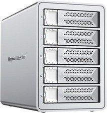 5 Bay TypeC Hard Drive Enclosure Daisy Chain Aluminum For 2.5/3.5
