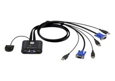 Cs22u 2port Usb Vga Cable Kvm Switch With Remote Port Selector picture