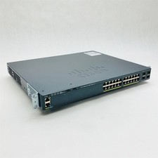 Cisco 2960-X 24-Port PoE+ WS-C2960X-24PS-L Gigabit Network Switch w/C2960X-STACK picture