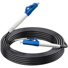 15m LC to LC Outdoor Armored Simplex Fiber Optic Patch Cable Assembly Lead picture