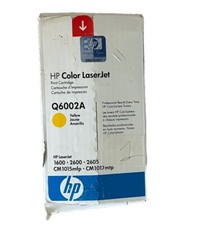 New Sealed Genuine HP Q6002A LaserJet Toner Cartridge Yellow picture
