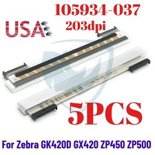 US 5PCS Printhead for Zebra GK420D GX420 ZP450 ZP500 Printer 203dpi 105934-037 picture