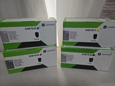 Lexmark 24B7515, 16, 17, 18 Cyan, Magenta, Yellow, Black Toner Cartridge - OEM picture