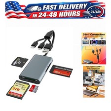 Bawanfa 4-in-1 Memory Stick Pro Duo Adapter SD TF MS xD Card Reader Aluminum picture