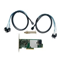 9300-8i 12Gbps SAS HBA IT Mode ZFS FreeNAS unRAID +2* SFF-8643 SATA Cable US picture