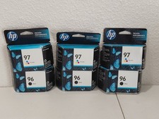 HP 96 97 Black Tri Color Ink Cartridge New Genuine OEM C8767WN C9363WN Exp. 2015 picture
