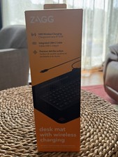 ZAGG Desk Mat With 10W Wireless Charging -NEW - via opened to confirm all parts  picture