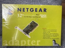 Netgear FA311 32-Bit PCI Adapter 10/100 Mbps Fast Ethernet Card NIB New picture