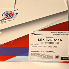 SKILCRAFT LEX E260A11A Black Laser Toner for Lexmark E260 picture