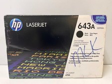 Genuine New HP 643A Q5950A black Toner Cartridge LaserJet 4700 Series sealed picture