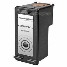 Reman #74 XL BLACK Ink Cartridge for HP Deskjet D4260 D4360 D4363 D4368 picture
