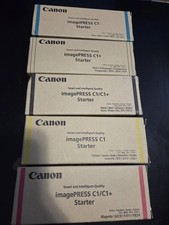 Genuine Canon imagePRESS C1/C1+ Starter Cyan Magenta Yellow Black Clear 5pcs picture
