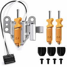3 Pack 0.4mm Hardened Steel Nozzle Kit with Hotend Heating Assembly for 3D picture