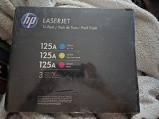 HP 125A LaserJet Toner Tri-Pack Cyan Yellow Magenta CB541A CB542A CB543A New picture