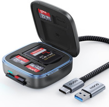 Sd&Micro SD Card Reader Adapter, TF 3.0 Memory Card Reader Holder with 6-Slot Ca picture