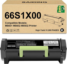 66S1X00 Black Toner Cartridge for Lexmark MS631 MS632 MX632 with New Smart Chip picture