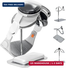 Macally Apple Vision Pro Stand with Battery Holder - Premium Heavy Duty Base for picture