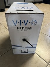 VIVO Black 500ft Bulk Cat5e, CCA Ethernet Cable, UTP Pull Box, Cat-5e Wire picture