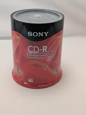 SONY CD-R 80 Min 700 MB 1-48x Recordable Compact Discs CDs 100-Pack NEW SEALED picture