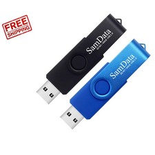 Dual Pack 64GB USB Flash Drives with LED Light - Fast Data Storage & Backup picture