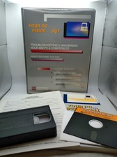 Data-Tech Your PC Inside-Out Retro Vintage Package VHS 5.25 1987 Disk Manual picture