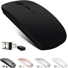 KLO Rechargeable Bluetooth 5.2/3.0/Type-C/Usb-2.4G Mouse for Macbook/Macbook Air picture