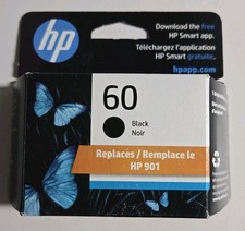 Original HP 60 Black Ink Cartridge Replaces HP 901 Exp 2/2027 picture