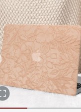 Carved Flower PU Leather Hard Case For Macbook M3 M4 Pro Max 14” picture