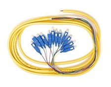 12 Strand Singlemode SC UPC Fiber Pigtail 3M for Splice Fiber Optic Patch Cable picture