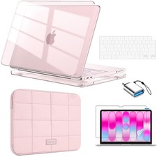 EooCoo for MacBook Neo Case 13 inch 2026 Model A3404 with A18 Crystal Blush picture