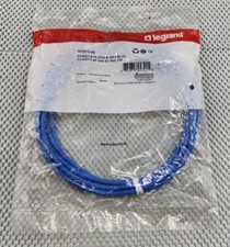 LEGRAND Patch Cord Cat6 MOD 8 10ft Blue Clarity 4P 24G ST PVC CM MC610-06 picture