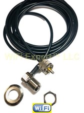 UHF male to SO239 UHF female bulkhead right angle for car radio antenna RF cable picture