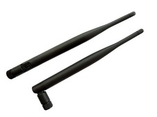 2 PCS Black 2.4GHz 5dBi Omni WiFi SMA Antenna for Wireless Router picture