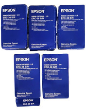 Epson ERC-38 ERC38 Ribbon Cartridge Lot of 5 picture
