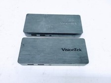 Lot of 2 Visiontek VT1000 Dual Display Universal USB 3.0 Docking Station 901147 picture