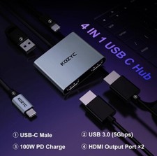 KOZYC 4-IN-1 Premium USB-C Hub 4K 30HZ New picture