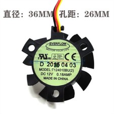 Qty:1pc double ball high air volume cooling fan T124010BU 12V 0 18A picture