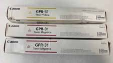 Lot of 3 Canon GPR-31 Toner Cartridge Magenta(2)/ Yellow(1) picture