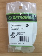 Ortronics OR-63700006 TracJack 1/F Connector, Fog White picture