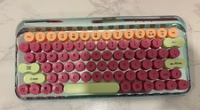 Wireless Retro Style Multicolor Keyboard K68-01 Portable Pink Green Orange picture