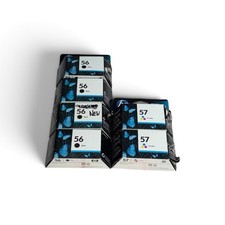 HP 56 Black & 57 Tri-color Ink Cartridge Lot of 6 Genuine Expired picture